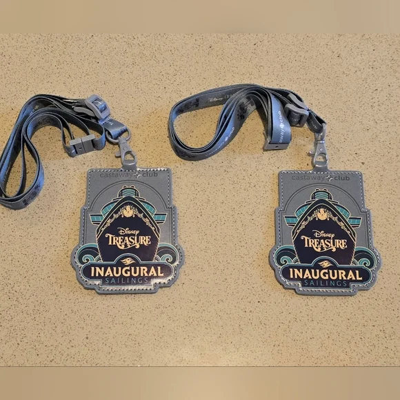 Disney Treasure Inaugural Sailings Merch -Tote Bag Lanyards Towel Holders